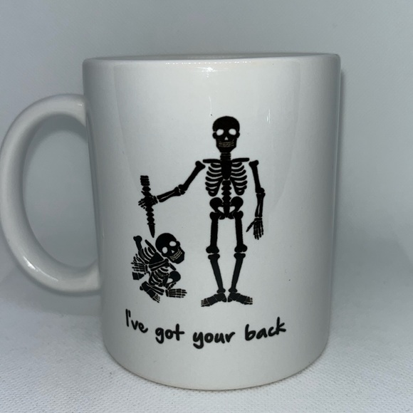 Skeleton mug I’ve got your back 10 oz - Picture 1 of 7